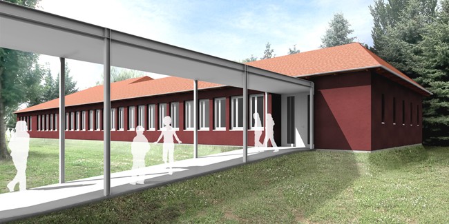 Rendering Bergschule Gymnasium Wandlitz Winking Froh Architekten