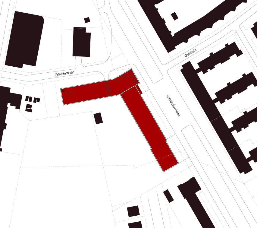 Direktion Sued und Feuerwache Treptow Lageplan Winking Froh Architekten Berlin