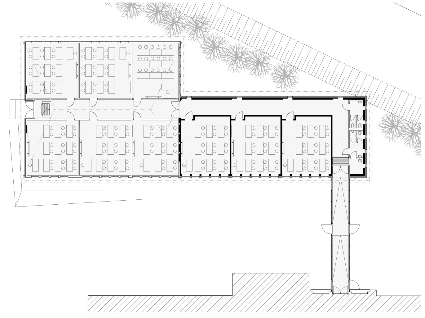 Grundriss Bergschule Gymnasium Wandlitz Winking Froh Architekten Berlin