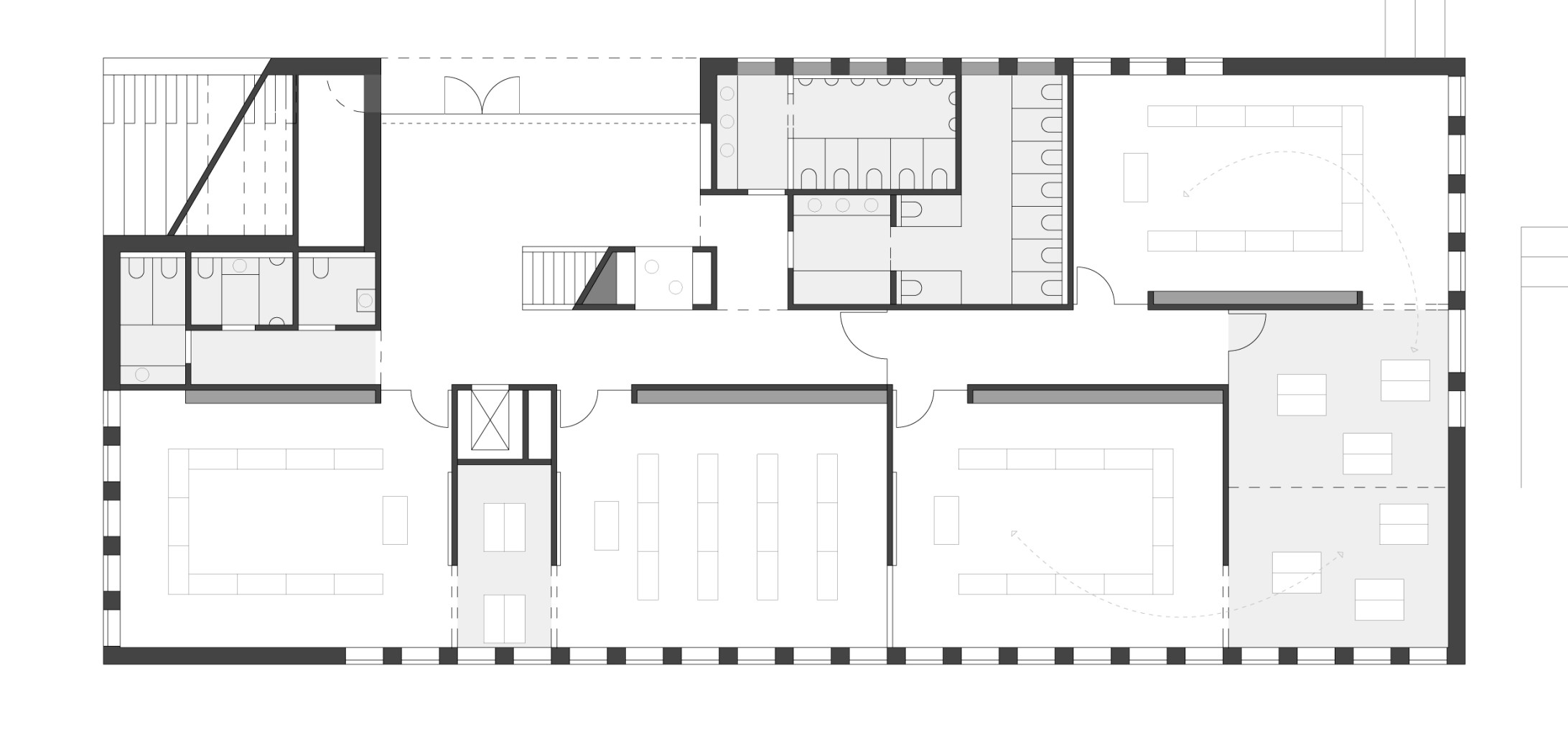 EG Klassenhaus Gelehrtenschule Johanneum Hamburg Winking Froh Architekten