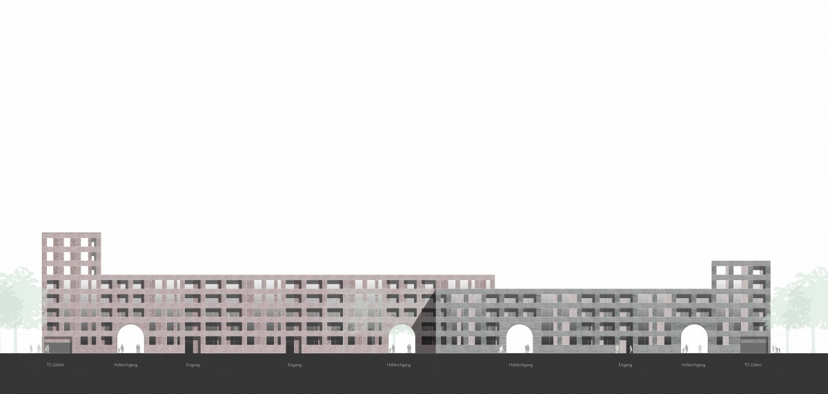 Pergolenviertel BF 1 Ansicht West Winking Froh Architekten Hamburg
